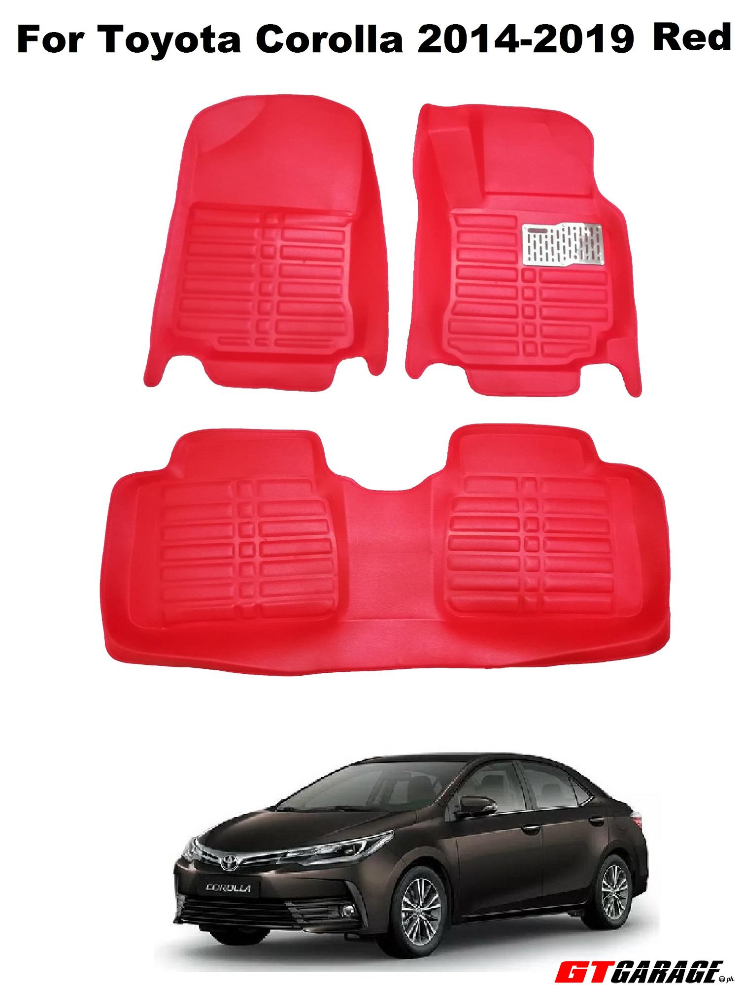 Buy 5D Custom Floor Mats For Toyota Corolla 2014-2019 Online at Best Price in Pakistan | GTGarage.PK